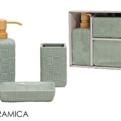 SET BAGNO CERAMICA 3 PZ. CELESTE