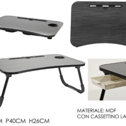 VASSOIO DA LETTO PIEGHEVOLE CM.60X40X26h