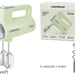 SBATTITORE ELETTRICO 4 FRUSTE 500W 5 VELOCITA' VERDE