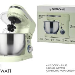 IMPASTATRICE ELETTRICA 5 LT. 1000W VERDE