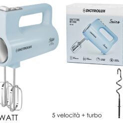 SBATTITORE ELETTRICO 4 FRUSTE 500W 5 VELOCITA' CELESTE