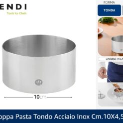 COPPA PASTA TONDO ACCIAIO INOX CM.10X4,5h