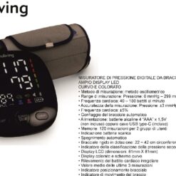 MISURATORE DI PRESSIONE DIGITALE DA BRACCIO CON BRACCIALE RIGIDO