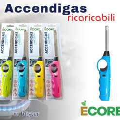 ACCENDIGAS A FIAMMA CANNA LUNGA BLISTER COL. ASS.