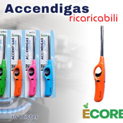 ACCENDIGAS A FIAMMA CANNA LUNGA BLISTER COL. ASS.