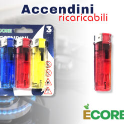 ACCENDINI COLORATI ELETTR. SET 3 PZ. COL. ASS.