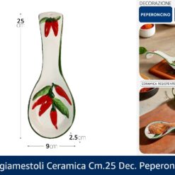 POGGIAMESTOLI CERAMICA CM.25 DEC. PEPERONCINO