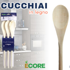 CUCCHIAIO LEGNO SET 3 PZ
