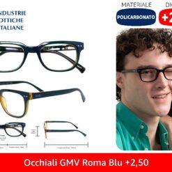 OCCHIALI GMV ROMA BLU +2,50