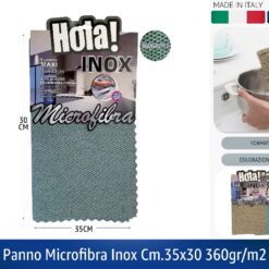 PANNO MICROFIBRA INOX CM.35X30 360GR/M2