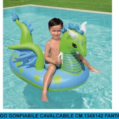 DRAGO GONFIABILE CAVALCABILE CM.134X142 FANTASY