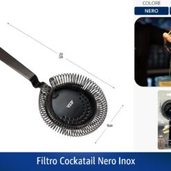 FILTRO COCKATAIL NERO INOX