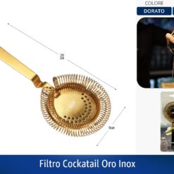 FILTRO COCKATAIL ORO INOX