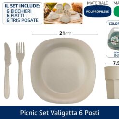 PICNIC SET VALIGETTA 6 POSTI
