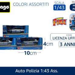 AUTO POLIZIA 1:43 ASS.