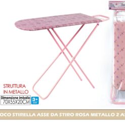 GIOCO STIRELLA ASSE DA STIRO ROSA METALLO 2 ASS.