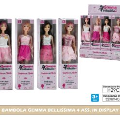 BAMBOLA GEMMA BELLISSIMA 4 ASS. IN DISPLAY