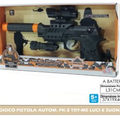 GIOCO PISTOLA AUTOM. PK-3 TRY-ME LUCI E SUONI