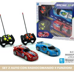 SET 2 AUTO CON RADIOCOMANDO 4 FUNZIONI