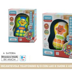 L'INCANTEVOLE TELEFONINO B/O CON LUCI E SUONI 2 ASS.