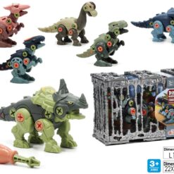 DINO ASSEMBLY ERBIVORI E CARNIVORI 6 ASS.