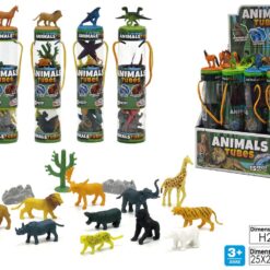 ANIMALS TUBES SET ANIMALI 15 PZ. 4 ASS.