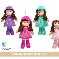 BAMBOLA DI PEZZA CM.30 4 ASS.