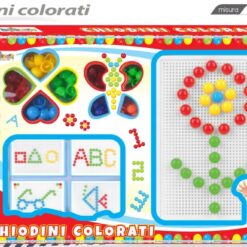 GIOCO CHIODINI COLORATI
