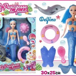 BAMBOLA SIRENA CON DELFINO