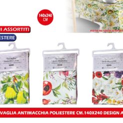 TOVAGLIA ANTIMACCHIA POLIESTERE CM.140X240 DESIGN ASS.