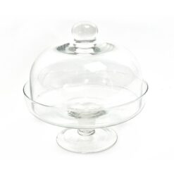ALZATA VETRO CON CUPOLA ALBA CM.24X25h TRASPARENTE