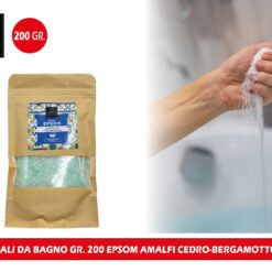 SALI DA BAGNO GR.200 EPSOM AMALFI CEDRO-BERGAMOTTO