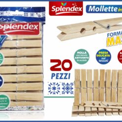 MOLLETTE LEGNO SET 20 PZ.