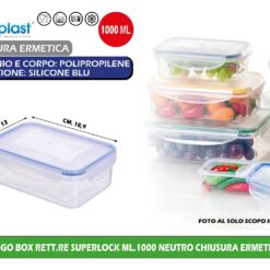 FRIGO BOX RETT.RE SUPERLOCK ML.1000 NEUTRO CHIUSURA ERMETICA
