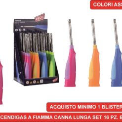 ACCENDIGAS A FIAMMA CANNA LUNGA SET 16 PZ. BBQ