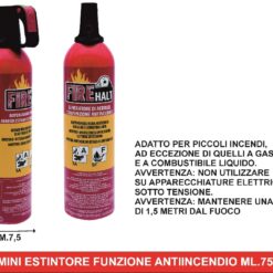 MINI ESTINTORE FUNZIONE ANTINCENDIO ML.750