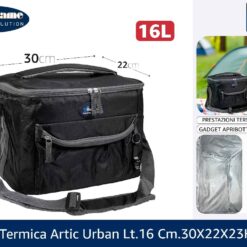 BORSA TERMICA ARTIC URBAN LT.16 CM.30X22X23h NERA