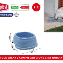 CIOTOLA BREAK 3 CON PIEDINI STONE GREY NORDIK SKY