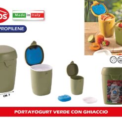 PORTAYOGURT VERDE CON GHIACCIO