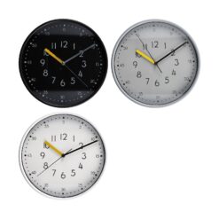 OROLOGIO DA PARETE PLASTICA CM.30 3 COLORI