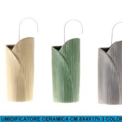 UMIDIFICATORE CERAMICA CM.8X4X17h 3 COLORI