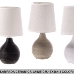 LAMPADA CERAMICA JAIME CM.13X26h 3 COLORI