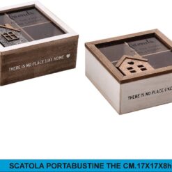 SCATOLA PORTABUSTINE THE CM.17X17X8h 4 ASS.