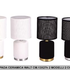 LAMPADA CERAMICA WALT CM.13X27h 2 MOD. 2 COL.