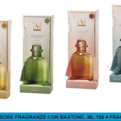 DIFFUSORE FRAGRANZE CON BASTONC. ML.150 4 FRAGRANZE