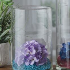 VASO VETRO OXFORD DIAM. CM.18X30h TRASPARENTE