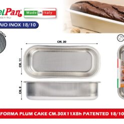 FORMA PLUM CAKE CM.30X11X8h PATENTED 18/10