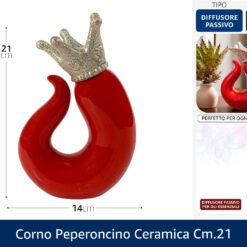 CORNO PEPERONCINO CERAMICA CM.21