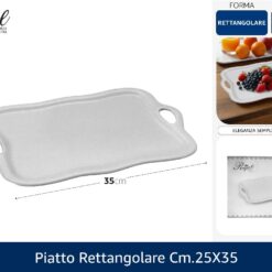 PIATTO RETTANGOLARE CM.25X35