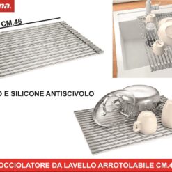 SGOCCIOLATORE DA LAVELLO ARROTOLABILE CM.46X34 "PURO"
